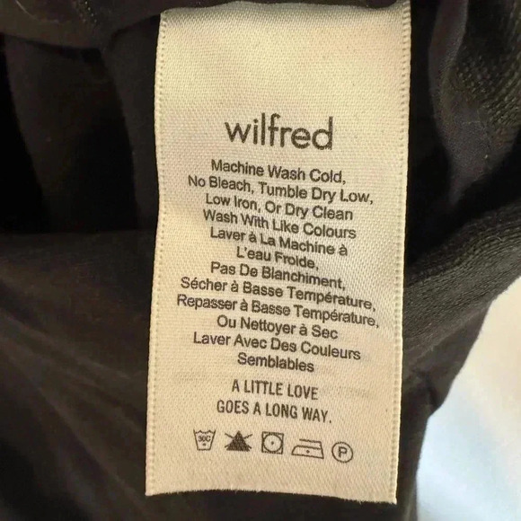 Aritzia Wilfred Brax Black Linen Wide Leg Jumpsuit - Picture 7 of 7